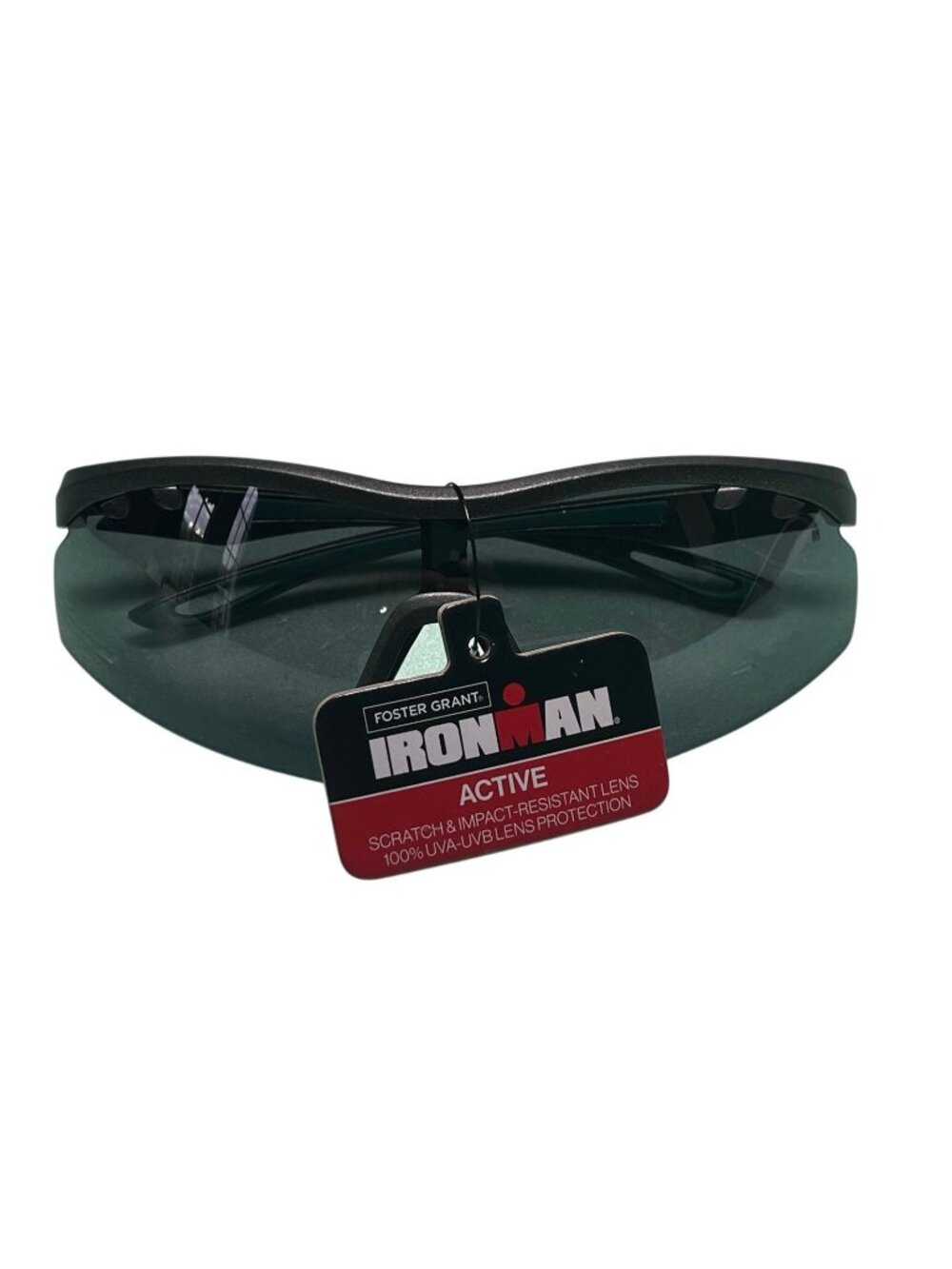 Foster Grant IronMan Sunglasses Active Charcoal Wrap Frames Sporty NWT